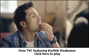 Oreo TVC featuring Karthik Sivakumar