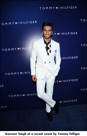 Ranveer Singh at a recent event by Tommy Hilfiger
