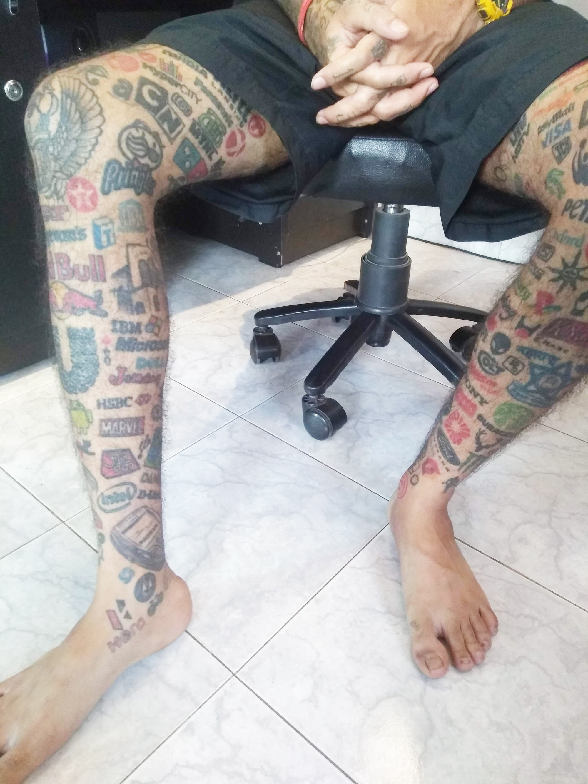 Meet the man with over 400 brand logo tattoos