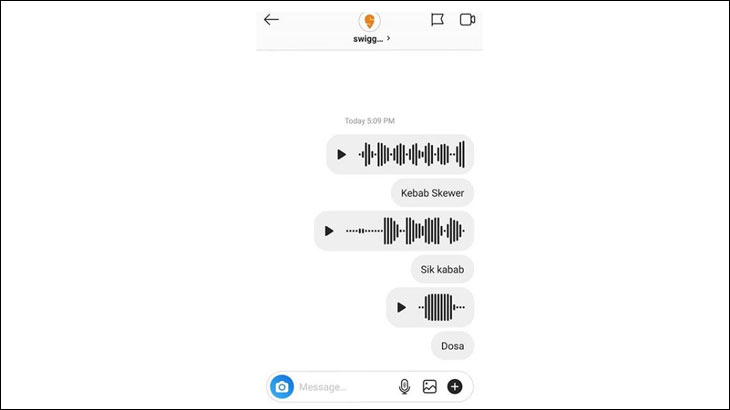 The voice note